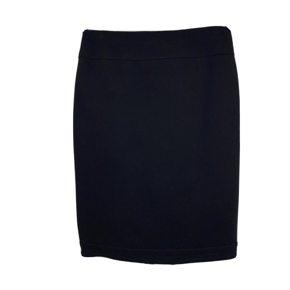 Kay Unger NY Women’s Size 8 Skirt Pencil Straigh Ponte Stretch Lined Solid Black